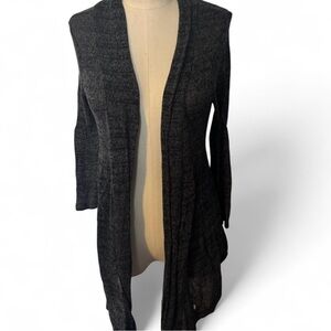 Joyce Leslie Charcoal Open-Front Cardigan